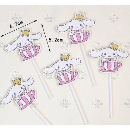Sanlio Character Toy Cake Topper Souvenir DIY Kulomi Milody Cinnamonrol Decoration TSC