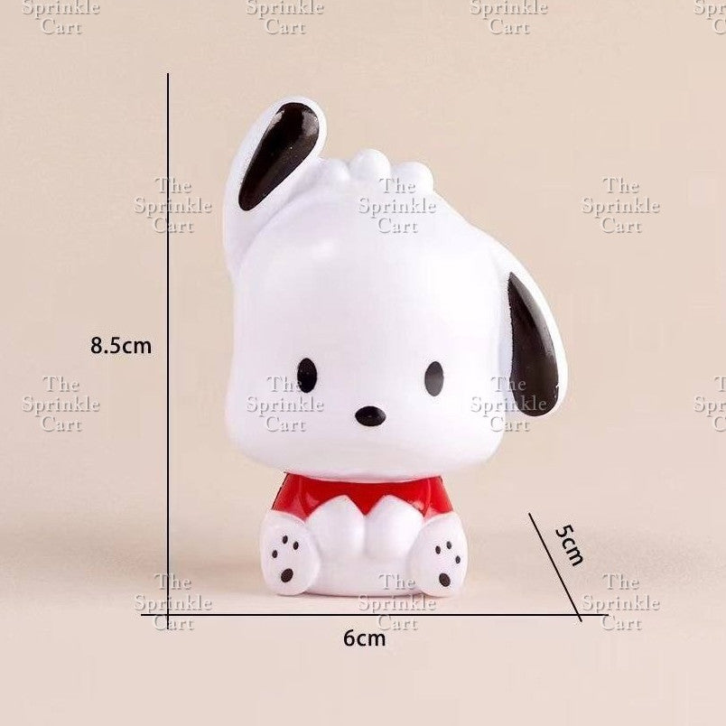 Sanlio Character Toy Cake Topper Souvenir DIY Kulomi Milody Cinnamonrol Decoration TSC