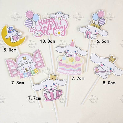 Sanlio Character Toy Cake Topper Souvenir DIY Kulomi Milody Cinnamonrol Decoration TSC