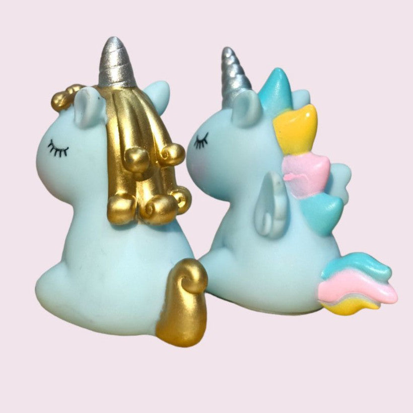 Unicorn Themed Cake Topper Birthday Decoration Happy Birthday Unicorn Horn Cupcake Set