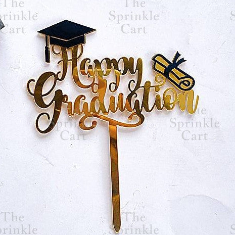 Happy Teachers Day Graduation Cake Topper Congrats Acrylic Embosser TSC