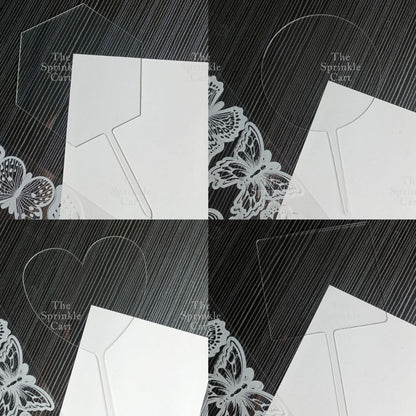 Blank Acrylic Cake Topper DIY Personalized Party Needs and Acrylic Stick TSC