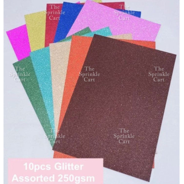 10pcs 250gsm/80gsm Glitter and Shiny Metallic Mirror Card Stock Board DIY Paper for Arts Cardstock