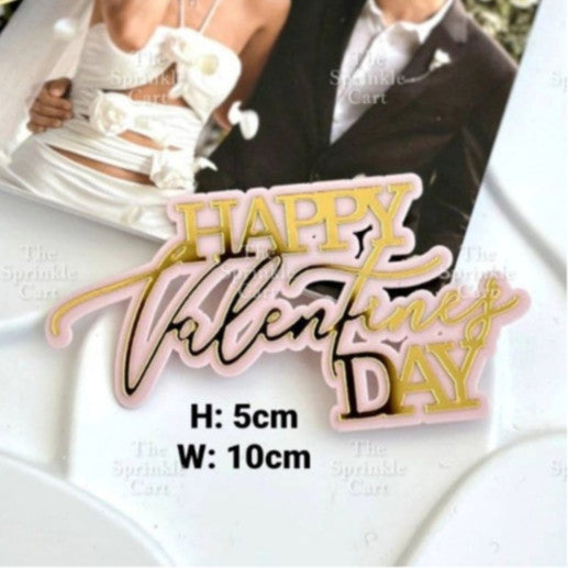 Merry Christmas Happy New Year Holidays Valentines Love Acrylic Cake Topper Decoration TSC