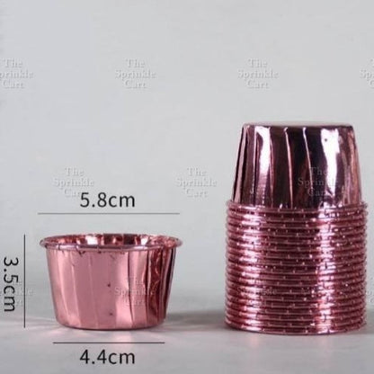 50pcs Colorful Foil Cupcake Liner Paper Cups Baking Muffin Liner