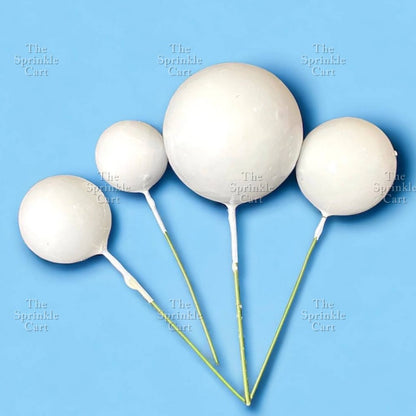 Balls Cake Topper Gold Silver White Pink Blue Yellow Decoration Birthday Swirl Ball Spiral Ball
