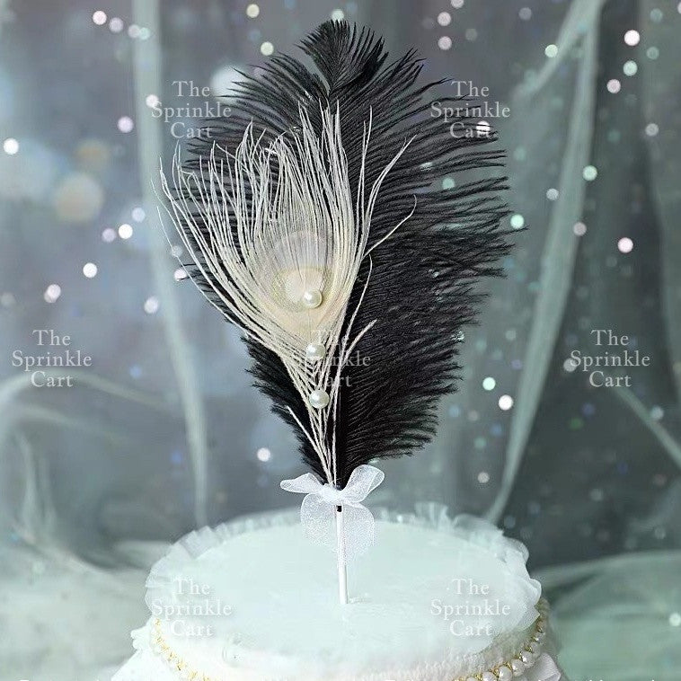 Feather Cake Topper Birthday Decoration TSC