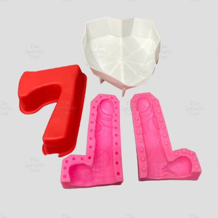 3pcs Random Slightly Damage Molder Fondant Baking Cake Decoration Mould Tools TSC