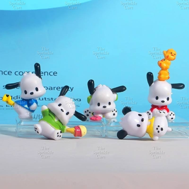 Sanlio Character Toys Set Cake Topper Cinnamonrol Kulomi Milody Decors TSC