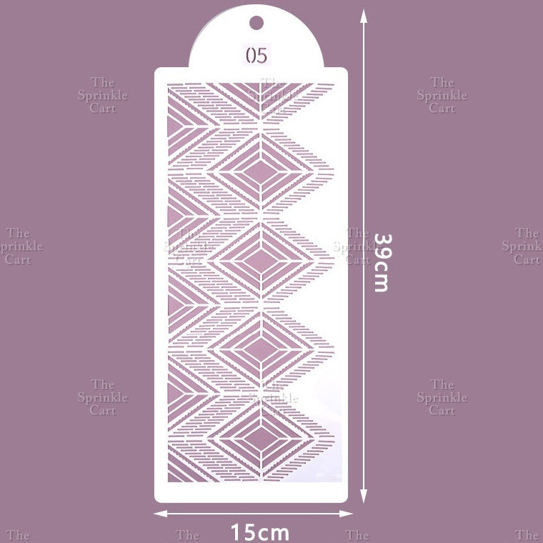 Stencil Cake Border Sugar Sieve Boho Molder Sugarlace Fondant Baking Cake Decoration