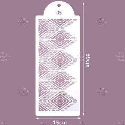 Stencil Cake Border Sugar Sieve Boho Molder Sugarlace Fondant Baking Cake Decoration