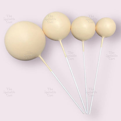 Balls Cake Topper Gold Silver Red Pink Blue Decoration Birthday Party TSC