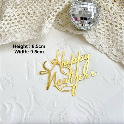 Merry Christmas Happy New Year Holidays Valentines Love Acrylic Cake Topper Decoration TSC