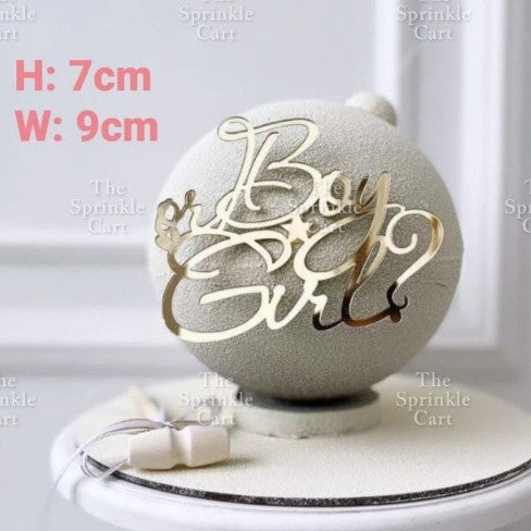 Baby Boy and Girl Cake Topper Decoration TSC