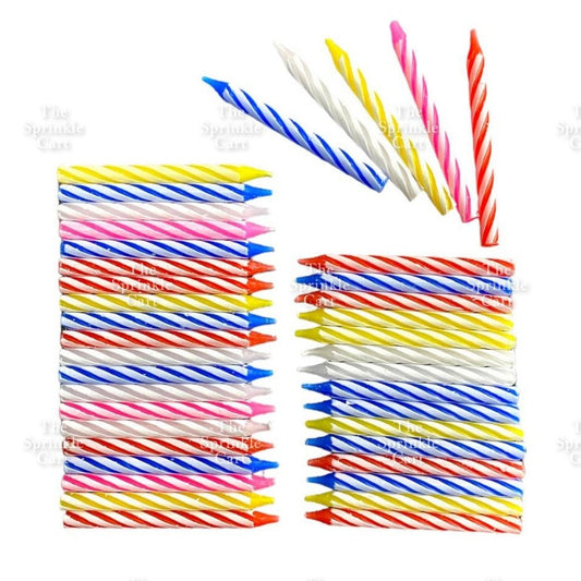 Happy Birthday Cake Short Candle and Relighting Candle TSC