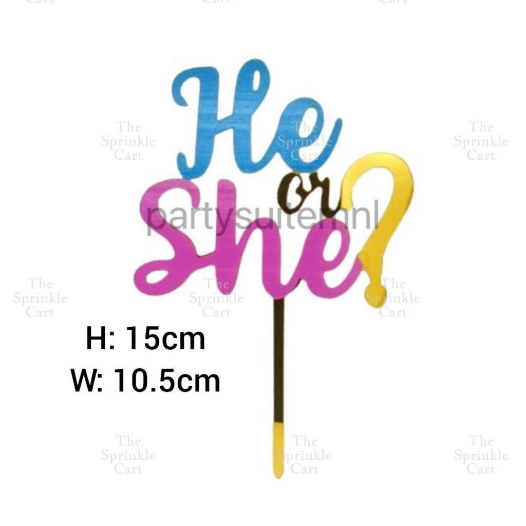 Acrylic Glitter Paper Happy Birthday Mr & Mrs Girl Boy Cake Topper Party Supplies