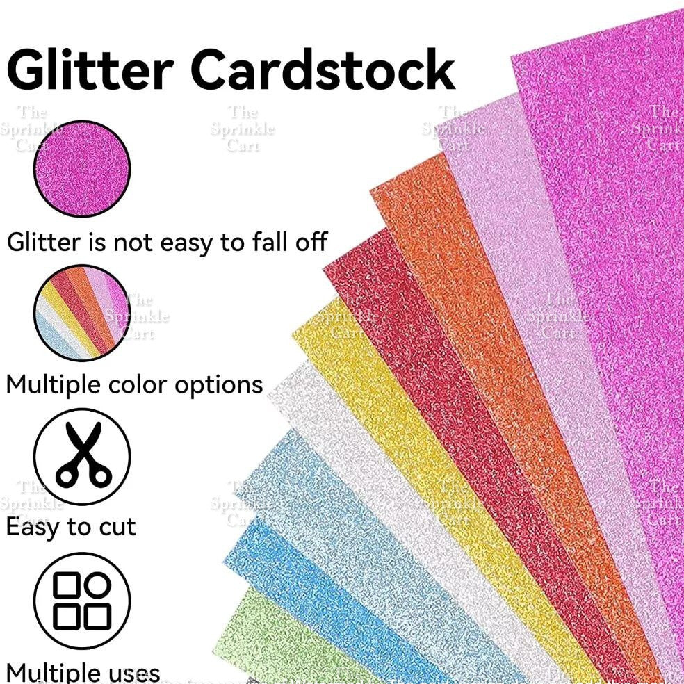 10pcs 250gsm/80gsm Glitter and Shiny Metallic Mirror Card Stock Board DIY Paper for Arts Cardstock