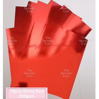 10pcs 250gsm/80gsm Glitter and Shiny Metallic Mirror Card Stock Board DIY Paper for Arts Cardstock