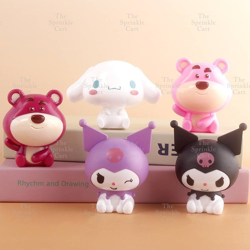 Mini Toys Sanlio Character Cake Topper and Loot Bag Packaging TSC