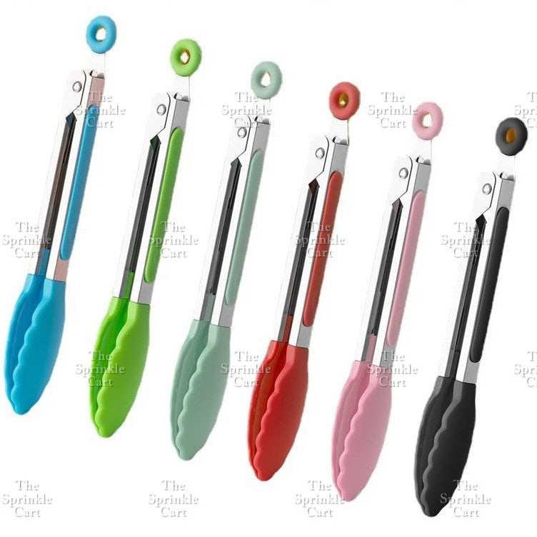 Stainless Steel Food Tong Non-Stick Silicone High Temperature Resistant Tongs Clip Kitchenware TSC