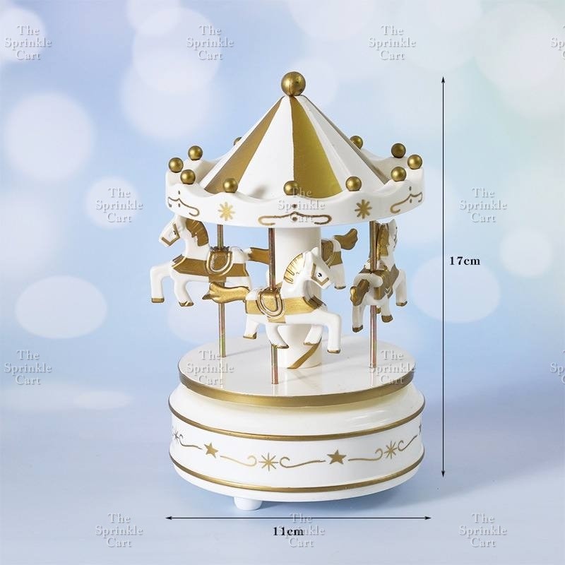 Carousel Cake Decoration Music Box TSC