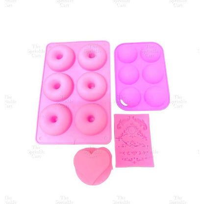 3pcs Random Slightly Damage Molder Fondant Baking Cake Decoration Mould Tools TSC