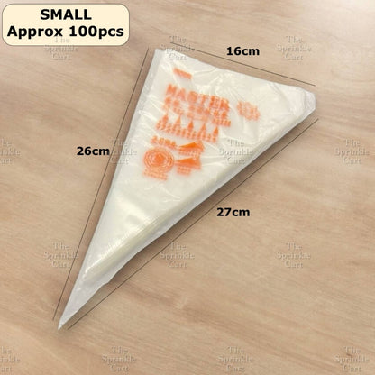 100/50pcs Disposable Pastry Piping Bag and Accessories TSC