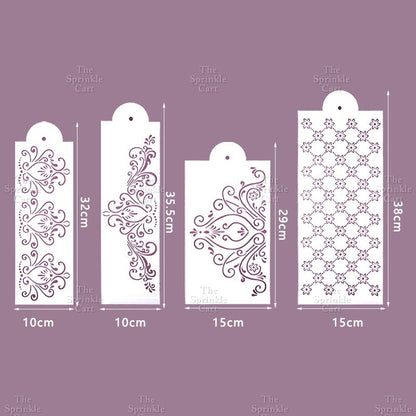Stencil Cake Border Sugar Sieve Boho Molder Sugarlace Fondant Baking Cake Decoration