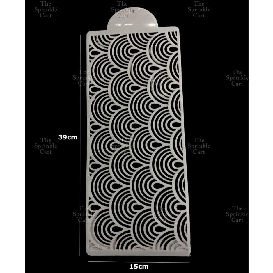 Stencil Cake Border Sugar Sieve Boho Molder Sugarlace Fondant Baking Cake Decoration