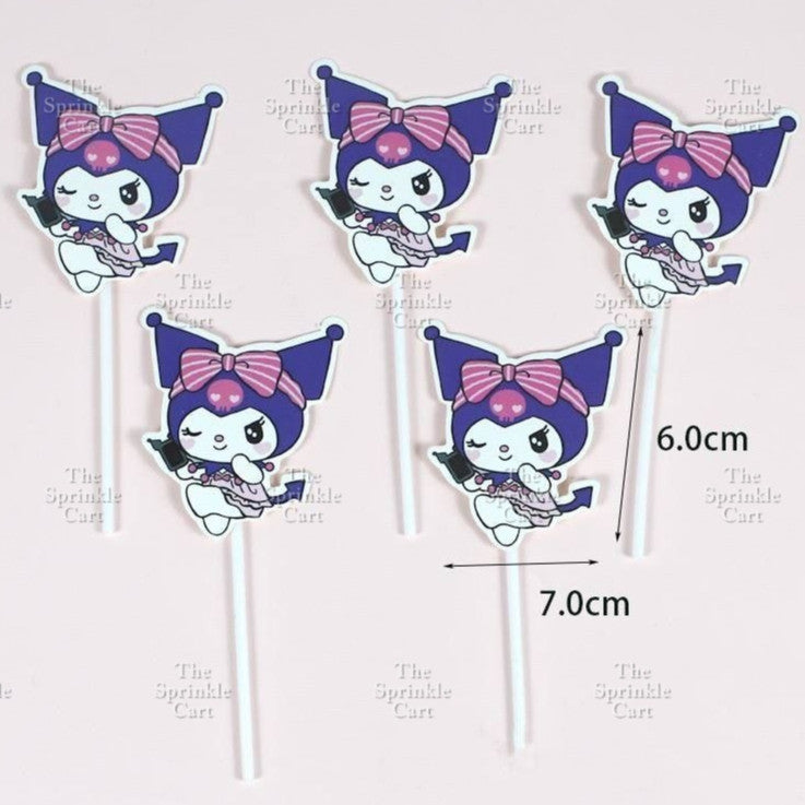 Sanlio Character Toy Cake Topper Souvenir DIY Kulomi Milody Cinnamonrol Decoration TSC