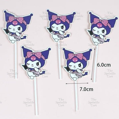 Sanlio Character Toy Cake Topper Souvenir DIY Kulomi Milody Cinnamonrol Decoration TSC