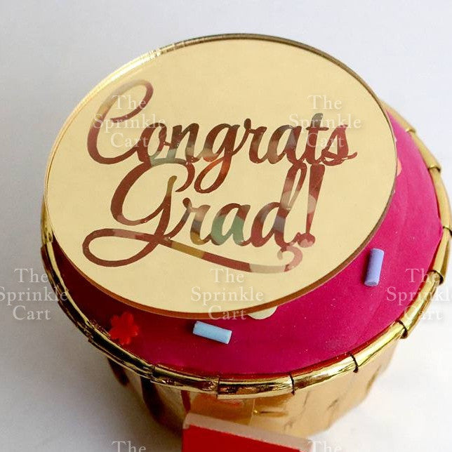 Happy Teachers Day Graduation Cake Topper Congrats Acrylic Embosser TSC