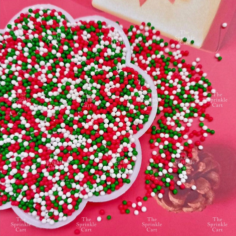 Non-Pareils Edible Sprinkles Dragees Bauble Cake Decoration Sprinkles Colorful 50grams