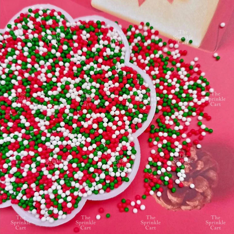 Non-Pareils Edible Sprinkles Dragees Bauble Cake Decoration Sprinkles Colorful 50grams