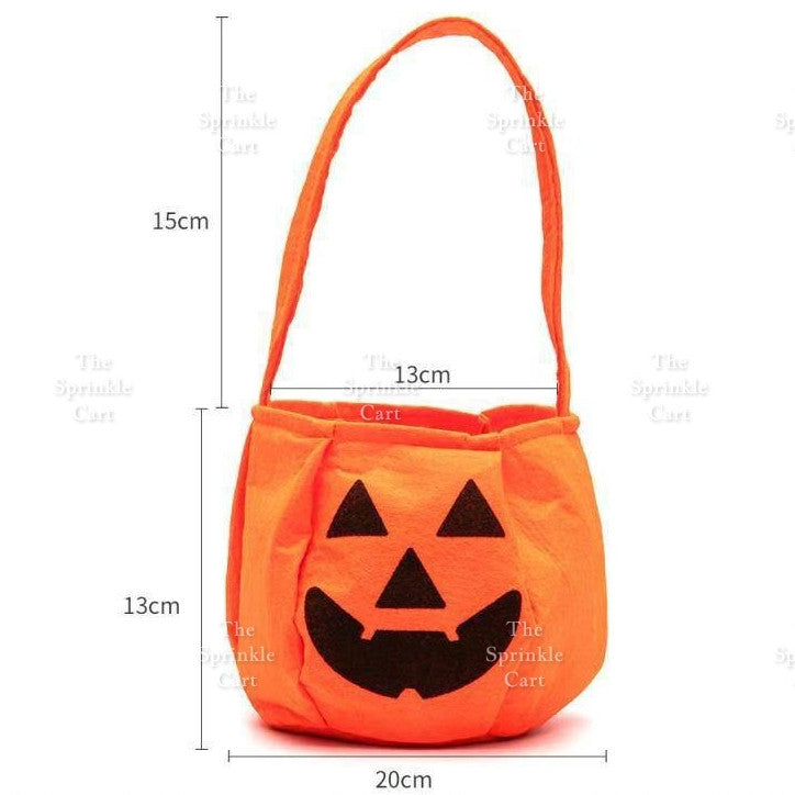Pumpkin Halloween Costume Bag for Adult Children Decor Non-Woven Halloween Candy Sack Decoration TSC