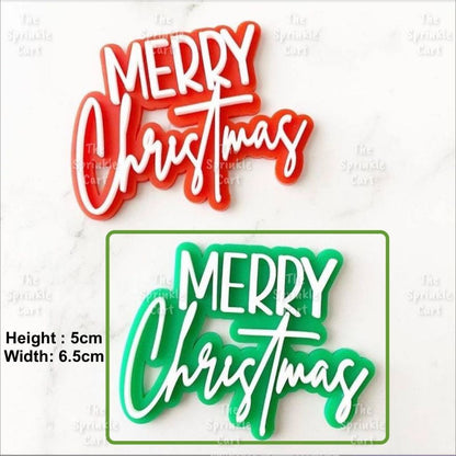 Merry Christmas Happy New Year Holidays Valentines Love Acrylic Cake Topper Decoration TSC