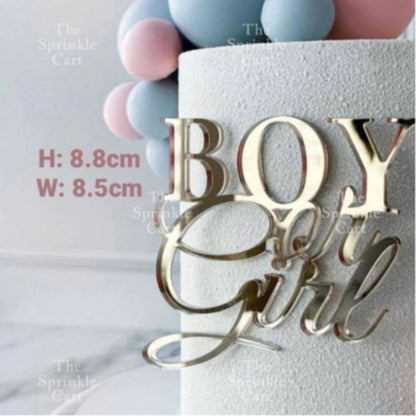 Acrylic Glitter Paper Happy Birthday Mr & Mrs Girl Boy Cake Topper Party Supplies