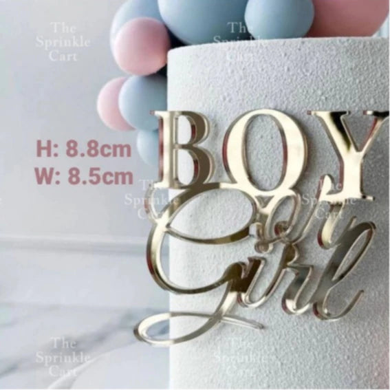 Acrylic Glitter Paper Happy Birthday Mr & Mrs Girl Boy Cake Topper Party Supplies