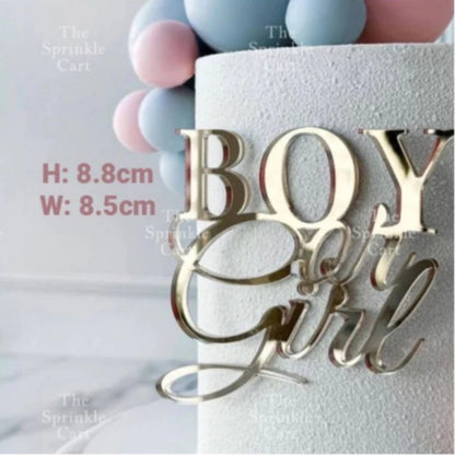 Acrylic Glitter Paper Happy Birthday Mr & Mrs Girl Boy Cake Topper Party Supplies