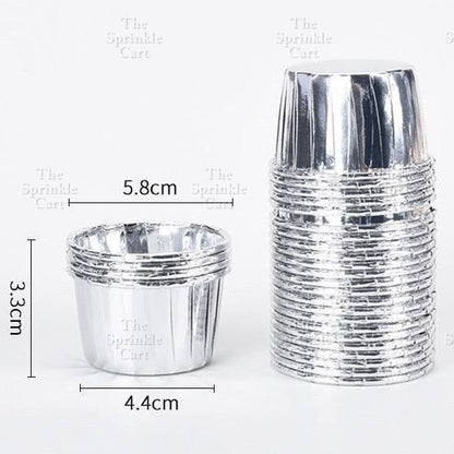 50pcs Colorful Foil Cupcake Liner Paper Cups Baking Muffin Liner