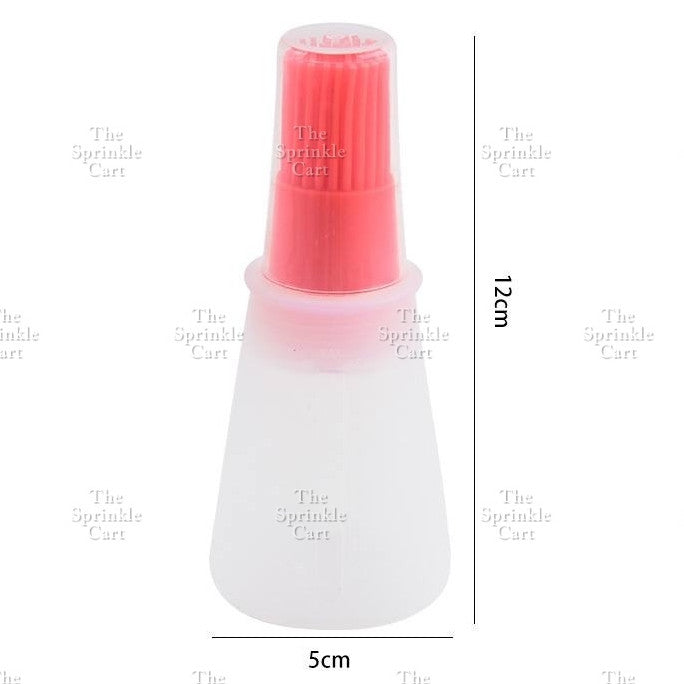 Silicone Barbeque Grill Oil Bottle Brush Cooking Heat Resistant Brush Tool with Dispenser TSC