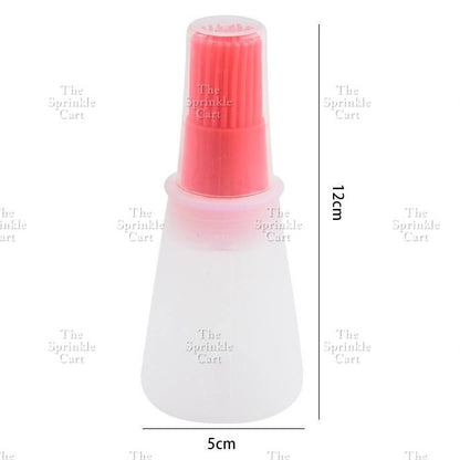 Silicone Barbeque Grill Oil Bottle Brush Cooking Heat Resistant Brush Tool with Dispenser TSC