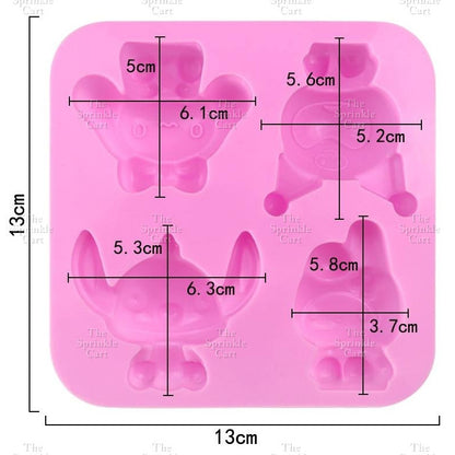 4S Silicone Character DIY Kulomi Milody Cinnamonrol & Sanlio Molder Baking Supply TSC