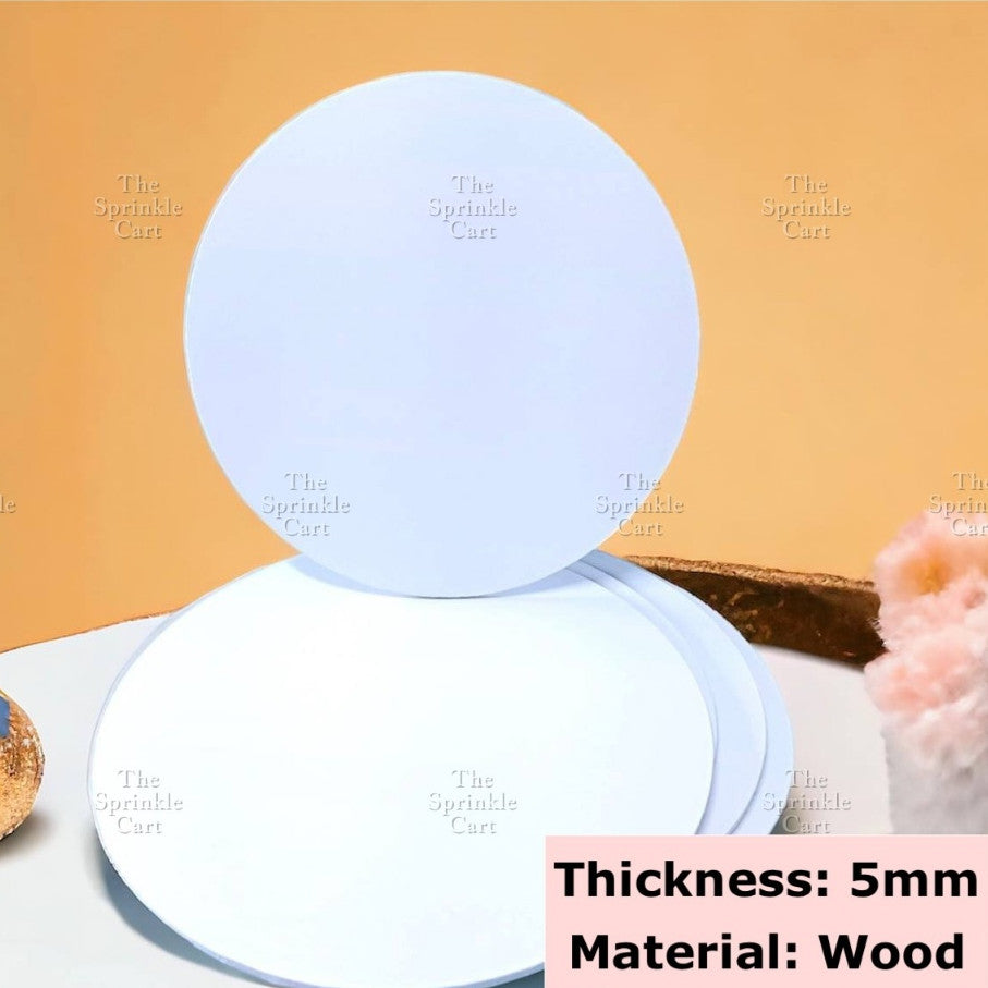Cake Drum Corrugated 13mm Thickness / MDF Cake Board 5pcs/2pcs 5mm Thickness