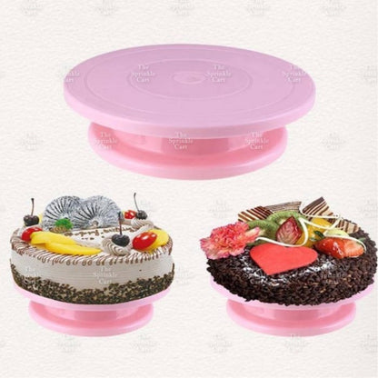 Cake Decorating Turntable Plastic with rubber