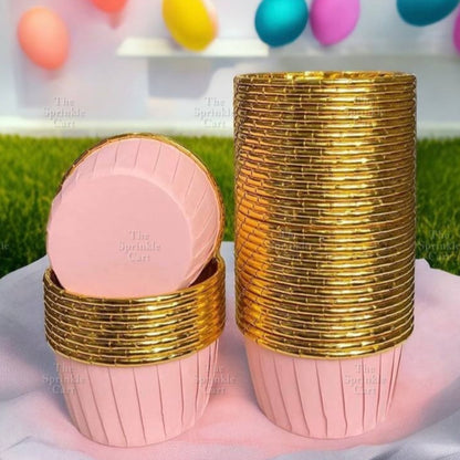 50pcs Colorful Foil Cupcake Liner Paper Cups Baking Muffin Liner