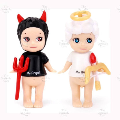 Sanny Angel Mini Figure Toy Topper Angel Bunny Unicorn Doll Birthday Cake Decorations TSC