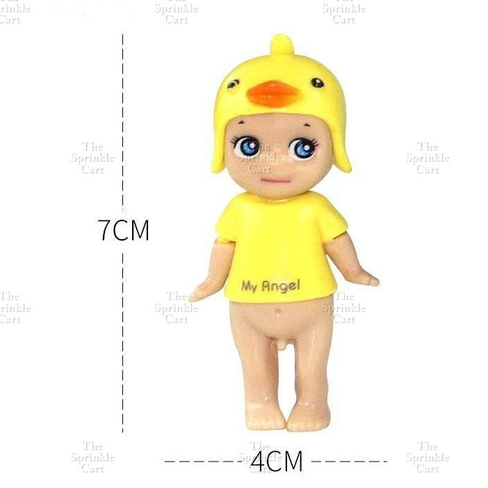 Sanny Angel Mini Figure Toy Topper Angel Bunny Unicorn Doll Birthday Cake Decorations TSC