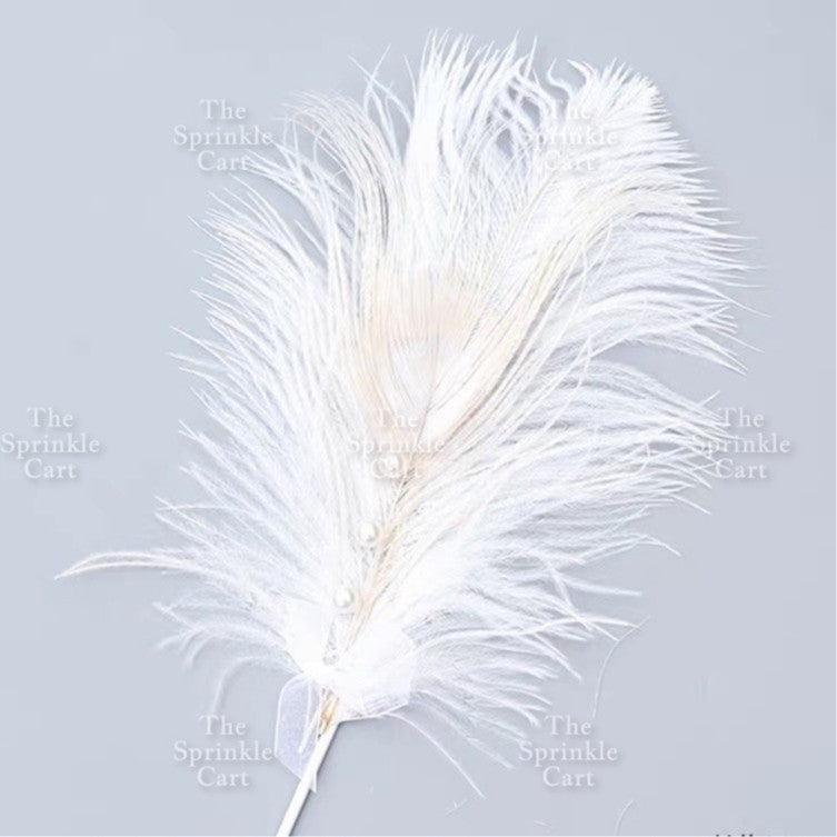 Feather Cake Topper Birthday Decoration TSC