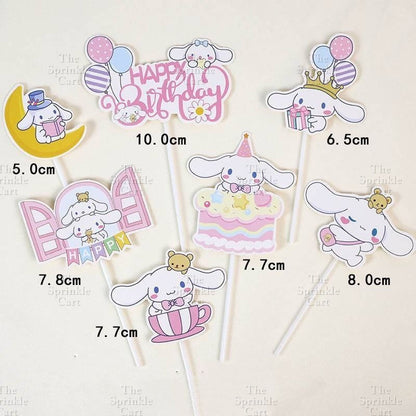 Mini Toys Sanlio Character Cake Topper and Loot Bag Packaging TSC